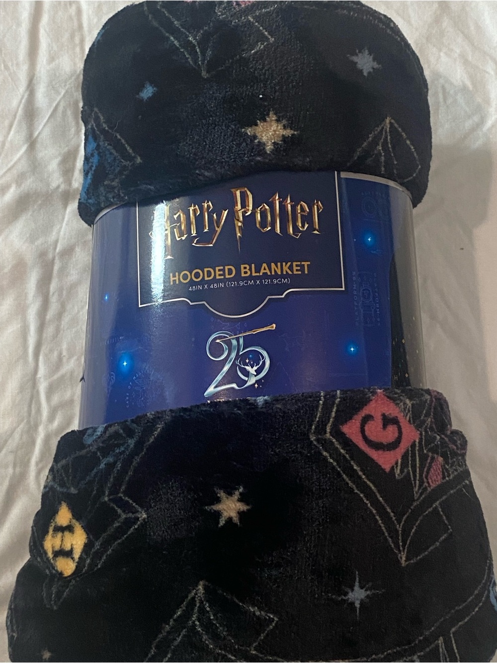 Harry Potter 25th Anniversary Wearable Hooded Blanket New Mint Rare Perfect